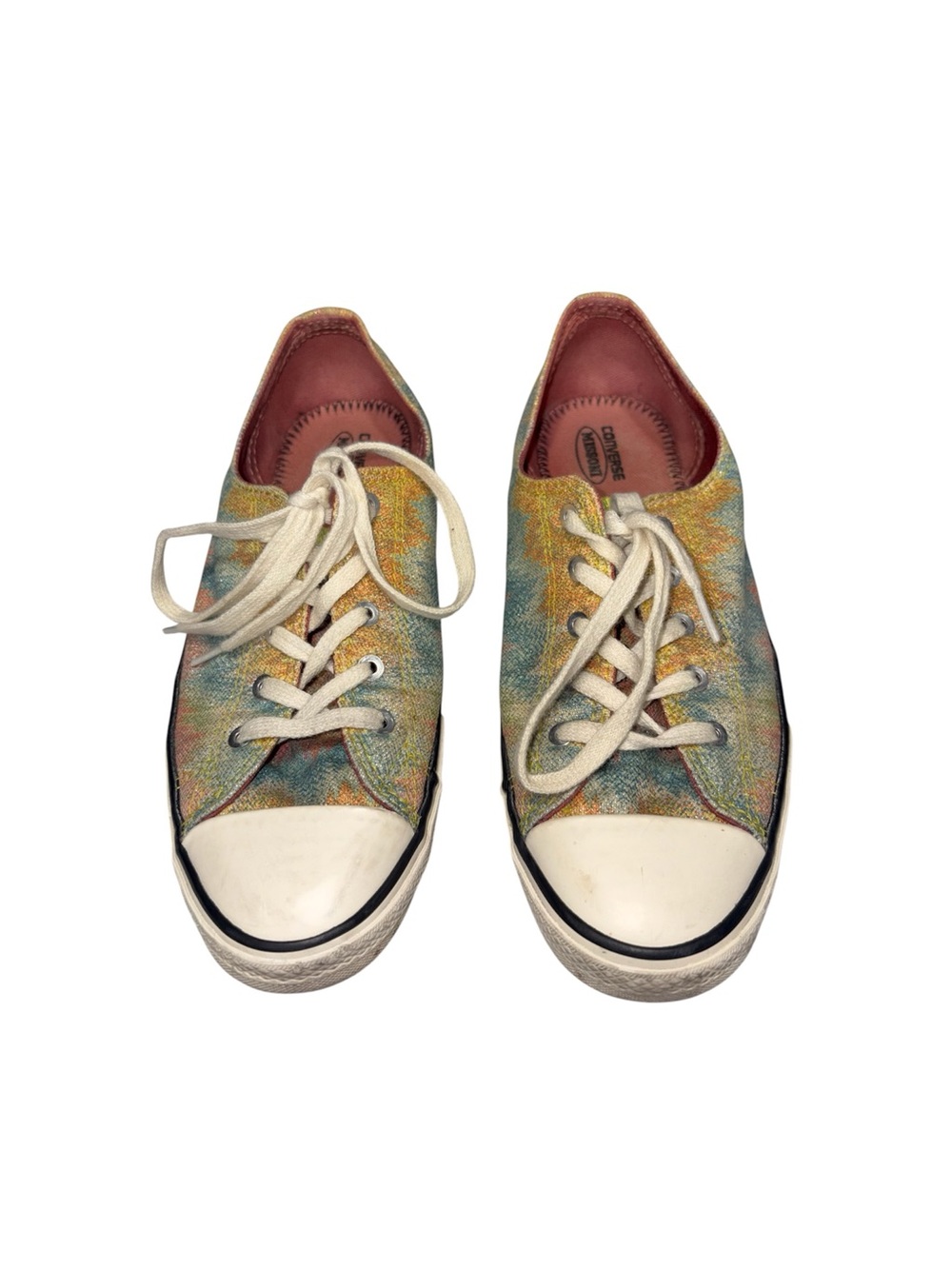 Converse All Star X Missioni Multi-Color Low Top Sneakers Rainbow Glitter Size 6 - Picture 2 of 10